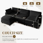 ROWHY 112'' Modular Sectional Cloud Couch - Image 2