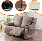Genina Waterproof Loveseat Recliner Cover Non-Slip, Sofa Cover - Image 7