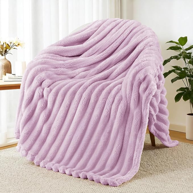 Exclusivo Mezcla Striped Fleece Throw Blanket by ExclusivoMezcla