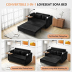 3-in-1 Convertible Sleeper Sofa Couch - Image 3