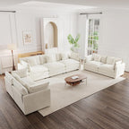 mikibama Luxury Oversized 3 Piece Sofa Set, 2 Pieces of 2 Seater and 1 Piece of by Mikibama