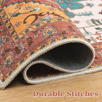 SERISSA 8x10 Washable Non Slip Boho Area Rug - Image 7