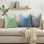 decorUhome Summer Couch Euro Sham Throw Pillow Covers 26x26 Set of 2, - Image 7