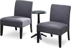 Furniture of America Casey Transitional 2-Piece Wood Round Pedestal Accent by FurnitureofAmerica