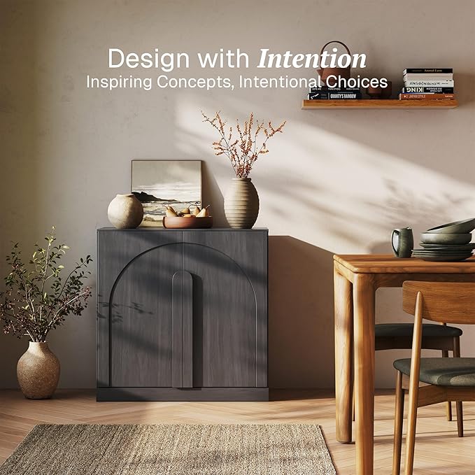 BELLEZE Bijou 31.5" Modern Wood Storage Cabinet - Image 3