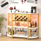 Unikito 4-Tier Metal Coffee Bar Cabinet - Image 2
