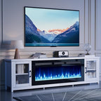 MXV 80" Fireplace TV Stand, Modern Entertainment Center by Unknown