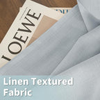 63 Inch Length Faux Linen Curtains - Image 2