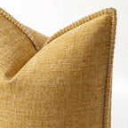 MIULEE Decorative Couch Throw Pillow Covers 16x16 Inch Gold 2 Pack | Mustard - Image 2