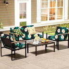 8Pcs Patio Cushion Covers, Outdoor Stretch Cushion Covers, Washable | Stretch - Image 6