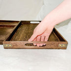 3-Piece Wooden Serving Tray Set - Image 6