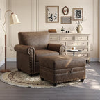 ONBRILL Faux Leather Ottoman - Image 6