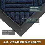 Front Door Mat, Heavy Duty Waterproof Doormat 31.5"x20", Stain Fade Resistant - Image 4