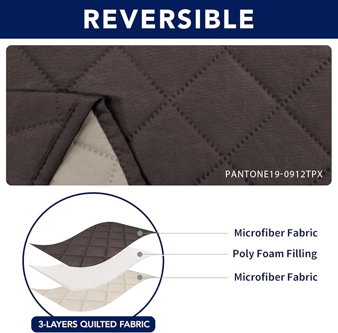 PureFit Water Resistant Reversible Sofa Cover - Image 5