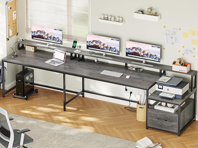SEDETA L Shaped Desk, Gaming Desk - Image 9