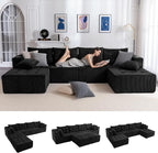 MAXYOYO 129.5" Modular Sectional Sofa Couch, U Shaped Modern Cloud Couch by MAXYOYO