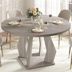 IBF Round Dining Table, Farmhouse Pedestal Dining Tables by IBF