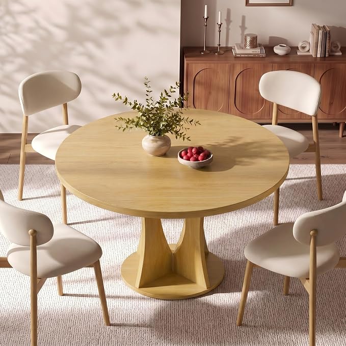 Einhomn 47.2-inch Round Dining Table, Kitchen Table - Image 3