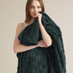 Bedsure GentleSoft Dark Green Spring Throw Blanket - Image 9