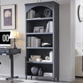 IFGET 76" Tall Arched Bookcase, Farmhouse 5 Tiers Large Arched Bookshelf Cabinet by IFGETEnrichYourLivingSpace