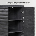 SICOTAS Buffet Cabinet with Storage Accent Sideboard Modern Credenza with Doors - Image 5