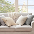 Topfinel 4 Packs Neutral Decorative Throw Pillows Covers 20x20 Inch - Image 7