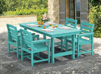 SERWALL Patio Table Set, 5-Piece Outdoor HDPE Furniture - Image 7