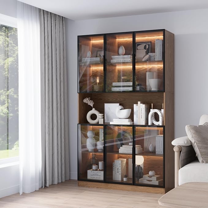 Mekminop Glass Doors Display Cabinet - Image 7