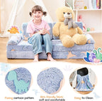 IFNOW Modular Kids Play Couch, Convertible & Washable Toddler Foam Couch Kids - Image 4
