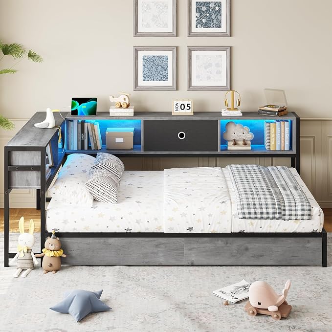 DICTAC Corner Bed Frame Twin XL - Image 2