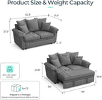 LINSY HOME Sectional Loveseat Sofa - Image 2