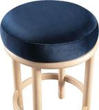 Meridian Furniture 976Navy-C Monette Collection Art Deco Counter Stool - Image 5