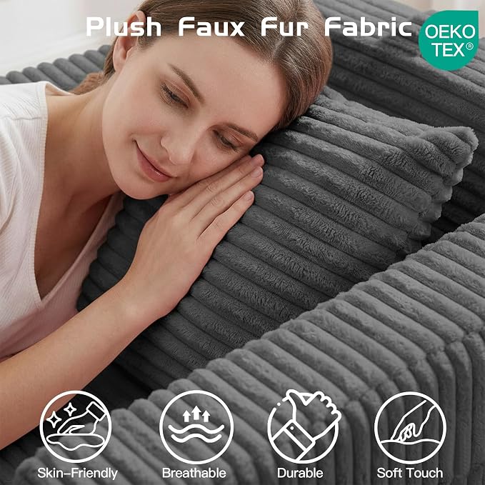 Welnow Folding Sofa Bed with Pillow, Convertible 2-in-1 Sleeper Chair - Image 3