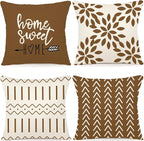 YCOLL Pillow Covers 18x18 Set of 4, Modern Sofa Throw Pillow Cover, Decorative by PillowCoversExpert
