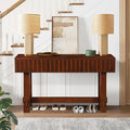 52" Wood Console Table for Entryway, Modern Sofa Table by HanStrong