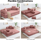 ZEIINPA 78.5 Inch Convertible Sleeper Sofa Bed, 5 in-1 Boneless Floor Couch Bed - Image 7