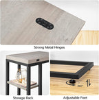 HOOBRO Foldable End Table, C Shaped Side Table - Image 8