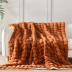 60x80 Inches Ultra-Soft Fuzzy Faux Fur Plush Twin Size Blanket - Image 3