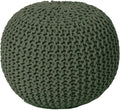 REDEARTH Round Hand Knitted Pouf by REDEARTH