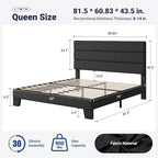 Allewie Queen Size Platform Bed Frame - Image 2