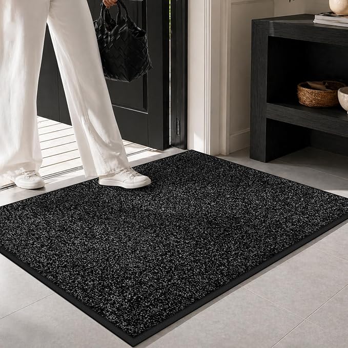 Super Absorbent Front Door Mat, 29.5" x 17", Non-Slip Washable Indoor Doormats - Image 2