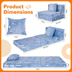 MeMoreCool Glow Space-Themed Tri-fold Sofa Bed - Image 5