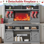 JUMMICO Fireplace TV Stand for 65+ Inch TV - Image 7