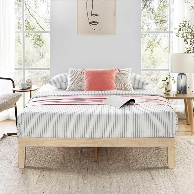 Mellow Naturalista Classic 12 Inch Solid Wood Platform Bed by MELLOW