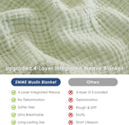 EMME Muslin Blankets for Adults Throw Blanket for Couch Breathable Gauze Soft - Image 6