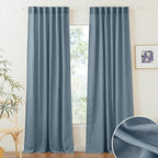 RYB HOME Linen Semi Sheer Curtains by RYBHOME
