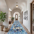 Blue Hallway Runner Rug 2'6''x14' by WelcometoBabovid