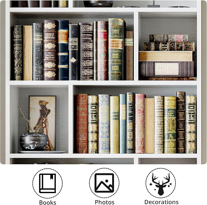 IRONCK Book Shelf, Tall Bookshelf - Image 6