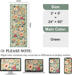 DUKINO 2x5 Runner Rug, Floral Washable Rug - Image 2