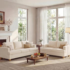 Apicizon Loveseat & 3 Seater Sofa Sets, 2 Piece Deep Seat Sleeper Sofa by APICIZON